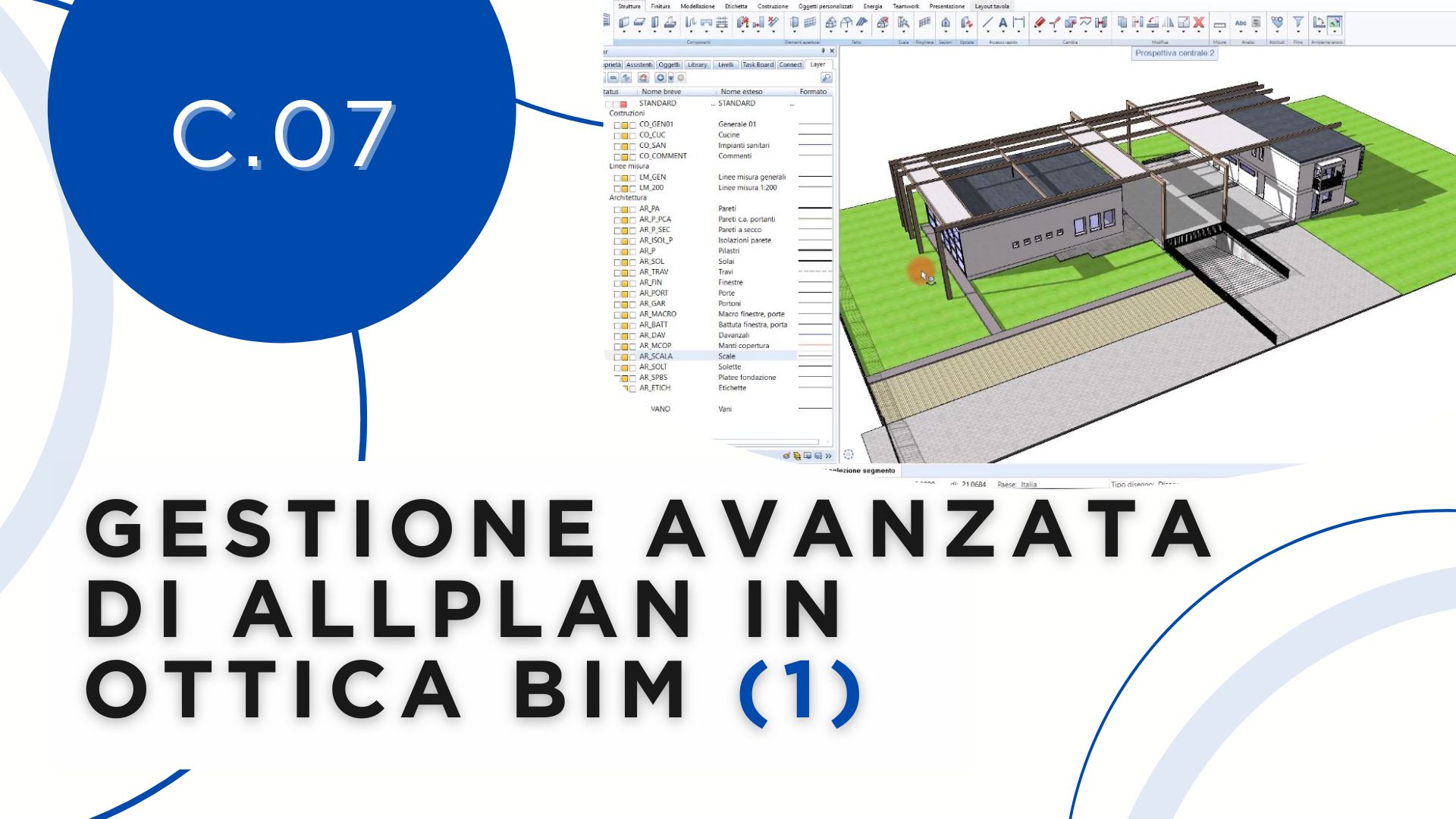 GESTIONE AVANZATA DI ALLPLAN IN OTTICA BIM |1|